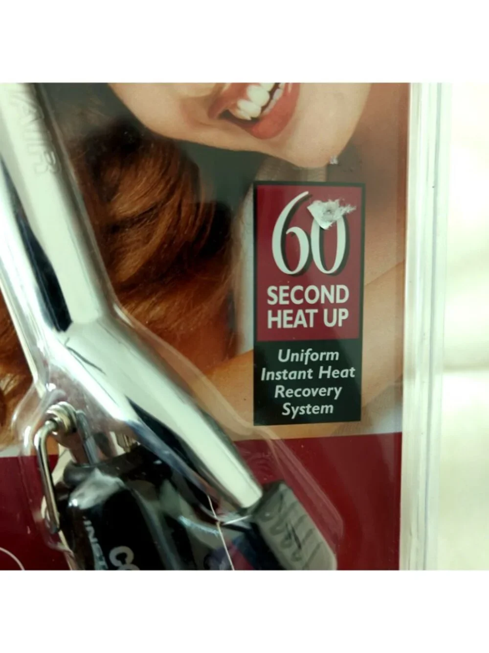 Vintage Conair 3/4 inch Instant Heat Curling Iron Model CD81ACS New Sealed-lp